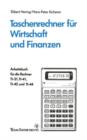 Image for Taschenrechner fur Wirtschaft und Finanzen