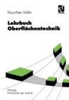 Image for Lehrbuch Oberflachentechnik