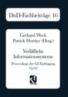 Image for Verlaßliche Informationssysteme : Proceedings der GI-Fachtagung VIS’93