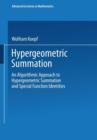 Image for Hypergeometric Summation