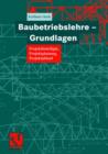 Image for Baubetriebslehre - Grundlagen