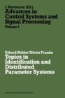 Image for Topics in Identification and Distributed Parameter Systems