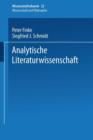 Image for Analytische Literaturwissenschaft
