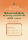 Image for Wahrscheinlichkeitsrechnung und Statistik — 30 BASIC-Programme