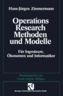 Image for Methoden und Modelle des Operations Research