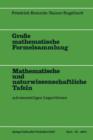 Image for Große mathematische Formelsammlung : Mathematische und naturwissenschaftliche Tafeln