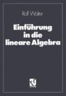 Image for Einfuhrung in die lineare Algebra