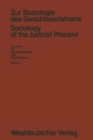 Image for Zur Soziologie des Gerichtsverfahrens (Sociology of the Judicial Process)