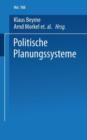 Image for Politische Planungssysteme