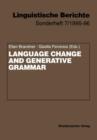 Image for Language Change and Generative Grammar