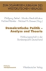 Image for Demokratische Politik - Analyse und Theorie : Politikwissenschaft in der Bundesrepublik Deutschland