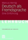 Image for Deutsch als Fremdsprache : Eine Einfuhrung