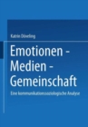 Image for Emotionen - Medien - Gemeinschaft