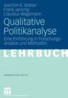 Image for Qualitative Politikanalyse