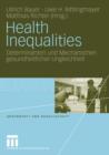 Image for Health Inequalities : Determinanten und Mechanismen gesundheitlicher Ungleichheit