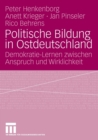 Image for Politische Bildung in Ostdeutschland
