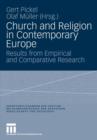 Image for Church and Religion in Contemporary Europe
