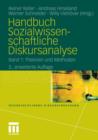 Image for Handbuch Sozialwissenschaftliche Diskursanalyse : Band 1: Theorien und Methoden