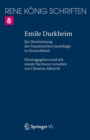Image for Emile Durkheim: Zur Bestimmung der franzosischen Soziologie in Deutschland