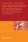 Image for Das Wohnerlebnis in Deutschland: Eine Wiederholungsstudie nach 20 Jahren