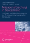 Image for Migrationsforschung in Deutschland: Leitfaden und Messinstrumente zur Erfassung psychologischer Konstrukte