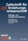 Image for Bildungs- und Sozialberichterstattung: Zeitschrift fur Erziehungswissenschaft. Beiheft 6/2006 : 6