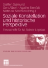 Image for Soziale Konstellation und historische Perspektive: Festschrift fur M. Rainer Lepsius