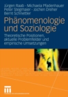 Image for Phanomenologie und Soziologie: Theoretische Positionen, aktuelle Problemfelder und empirische Umsetzungen
