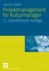 Image for Projektmanagement fur Kulturmanager