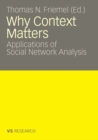 Image for Why Context Matters: Applications of Social Network Analysis
