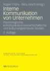 Image for Interne Kommunikation von Unternehmen: Psychologische, kommunikationswissenschaftliche und kulturvergleichende Studien : 6