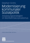 Image for Modernisierung kommunaler Sozialpolitik: Anpassungsstrategien im Wohlfahrtskorporatismus