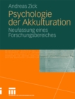 Image for Psychologie der Akkulturation: Neufassung eines Forschungsbereiches