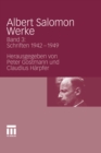 Image for Albert Salomon Werke: Bd. 3: Schriften 1942-1949