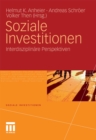 Image for Soziale Investitionen: Interdisziplinare Perspektiven