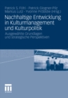 Image for Nachhaltige Entwicklung in Kulturmanagement und Kulturpolitik: Ausgewahlte Grundlagen und strategische Perspektiven