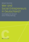 Image for Wer sind Social Entrepreneurs in Deutschland?: Soziologischer Versuch einer Profilscharfung