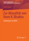 Image for Zur Aktualitat Von Homi K. Bhabha: Einleitung in Sein Werk