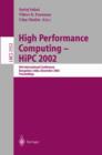 Image for High Performance Computing - HiPC 2002