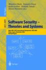 Image for Software Security -- Theories and Systems