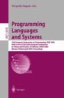 Image for Programming Languages and Systems