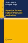 Image for Dynamical Systems: Stability Theory and Applications