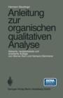 Image for Anleitung zur organischen qualitativen Analyse