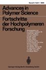 Image for Advances in Polymer Science/Fortschritte der Hochpolymeren-Forschung
