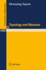 Image for Topology and Measure