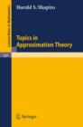 Image for Topics in Approximation Theory
