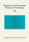 Image for Ergebnisse der Physiologie / Reviews of Physiology
