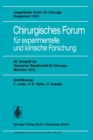 Image for Chirurgisches Forum fur experimentelle und klinische Forschung