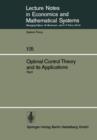 Image for Optimal Control Theory and its Applications