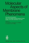 Image for Molecular Aspects of Membrane Phenomena